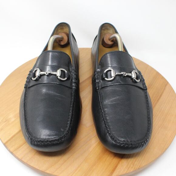 Cole Haan Shoes Mens 12 Black Driving Loafer Leather Horsebit Moc Toe Slip On - Picture 2 of 9